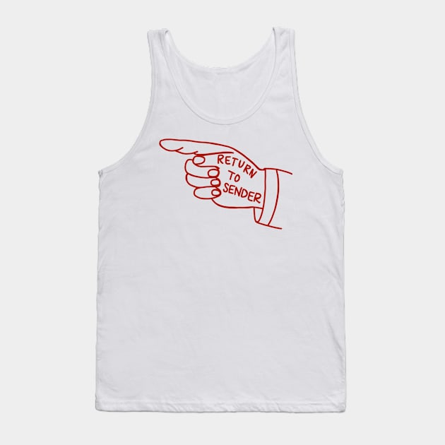 Return To Sender Tank Top by Friends In Tees